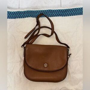 Tory Burch Brown Leather Crossbody Bag